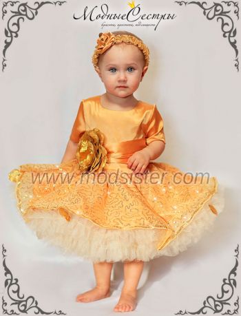 Платье "Лепестки золота" Арт. 250