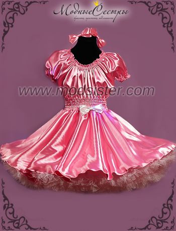 Платье "Атлас" розовое Арт.341