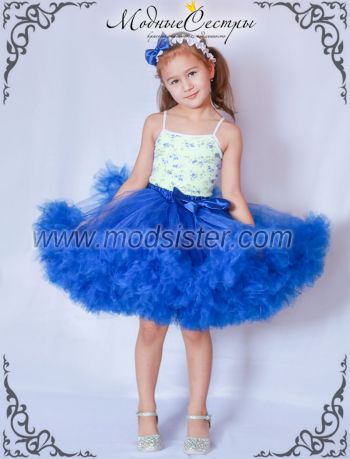 Детская юбка (синяя) Арт.434