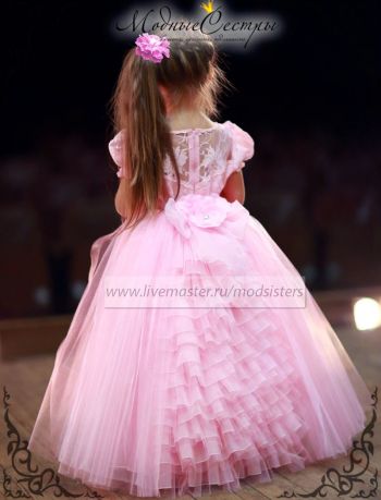 Детское платье "Бальное" розовое Арт.-103