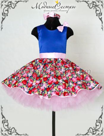 Детское платье "Цветы" Арт.444