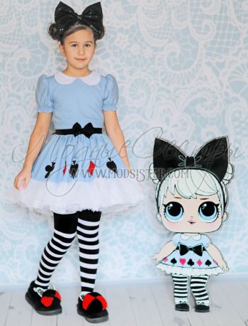 Костюм куклы Лол Алиса (Lol Surprise Alice) Арт. 497