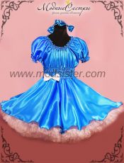 Платье "Ярко-голубой атлас" Арт.414